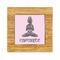 Lotus Pose Bamboo Trivet with Ceramic Tile Insert