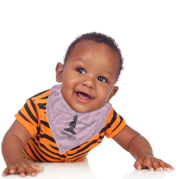 Lotus Pose Bandana Bib - (Lifestyle 1 boy)