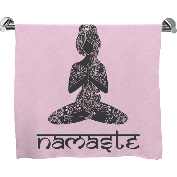 Custom Lotus Pose Bath Towel (Personalized)