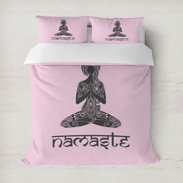 Custom Lotus Pose Duvet Cover