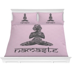 Lotus Pose Comforter Set - King (Personalized)
