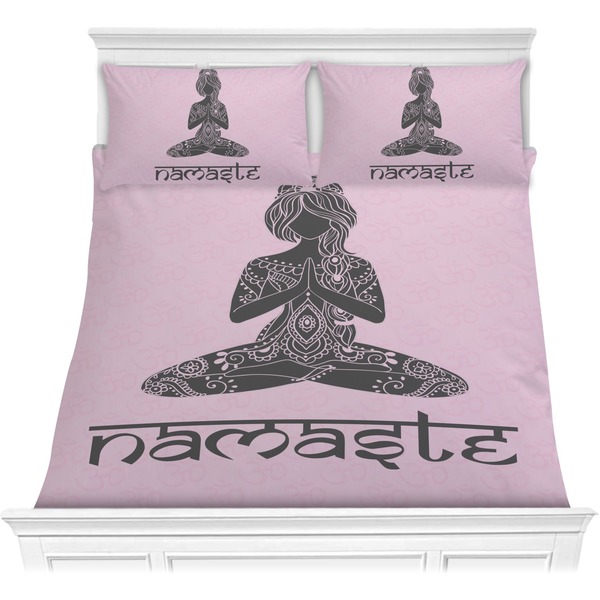 Custom Lotus Pose Comforter Set - Full / Queen (Personalized)