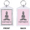 Lotus Pose Bling Keychain (Front + Back)