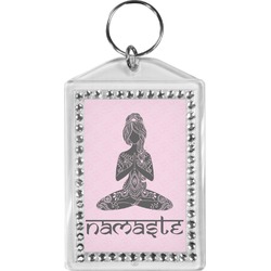Lotus Pose Bling Keychain (Personalized)