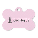 Lotus Pose Bone Shaped Dog ID Tag