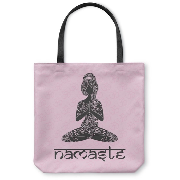 Custom Lotus Pose Canvas Tote Bag (Personalized)