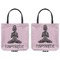 Lotus Pose Canvas Tote - Front and Back