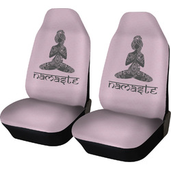 Lotus Pose Car Seat Covers (Set of Two) (Personalized)