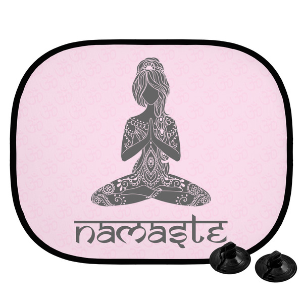 Custom Lotus Pose Car Side Window Sun Shade (Personalized)