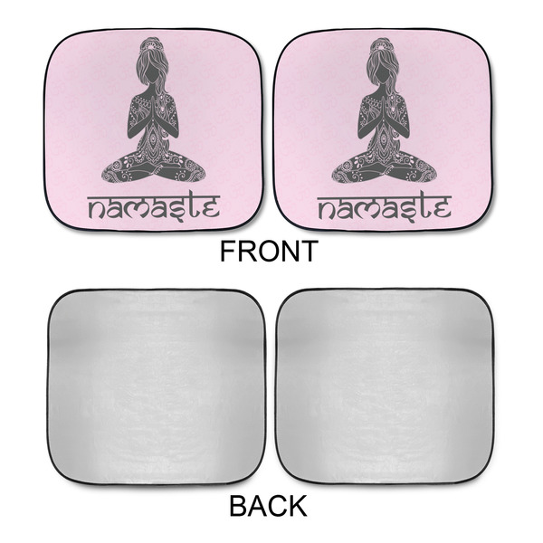 Lotus Pose Car Sun Shades - APPROVAL