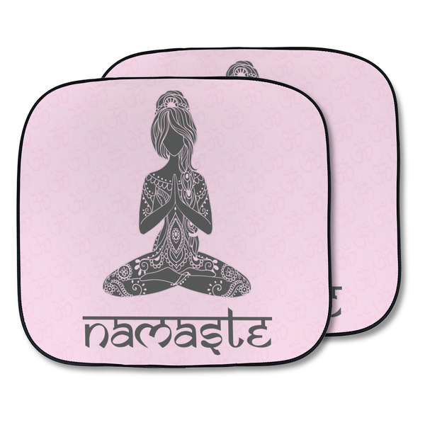 Custom Lotus Pose Car Sun Shade - Two Piece