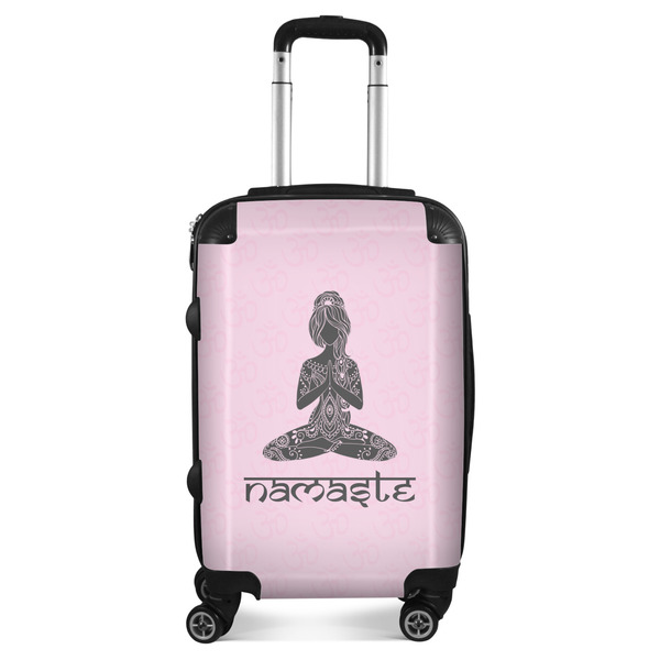 Custom Lotus Pose Suitcase - 20" Carry On (Personalized)
