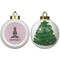 Lotus Pose Ceramic Christmas Ornament - X-Mas Tree (APPROVAL)