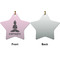 Lotus Pose Ceramic Flat Ornament - Star Front & Back (APPROVAL)