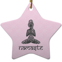 Lotus Pose Star Ceramic Ornament
