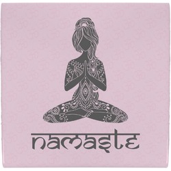 Lotus Pose Ceramic Tile Hot Pad (Personalized)