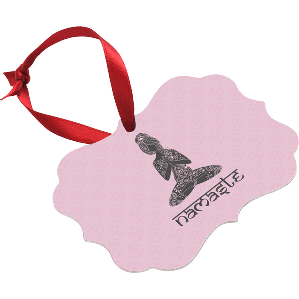 Lotus Pose Christmas Ornament