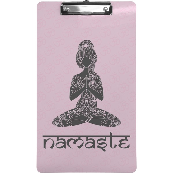 Custom Lotus Pose Clipboard (Legal Size) (Personalized)