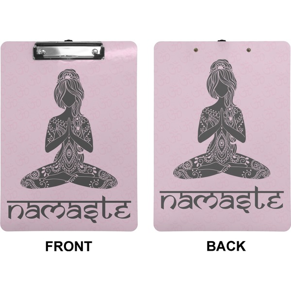 Lotus Pose Clipboard (Letter) (Front + Back)