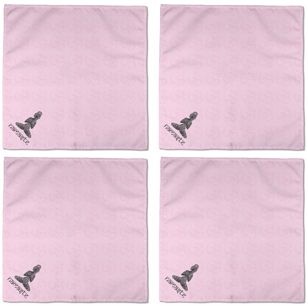 Lotus Pose Cloth Napkins - Personalized Dinner (APPROVAL) Set of 4