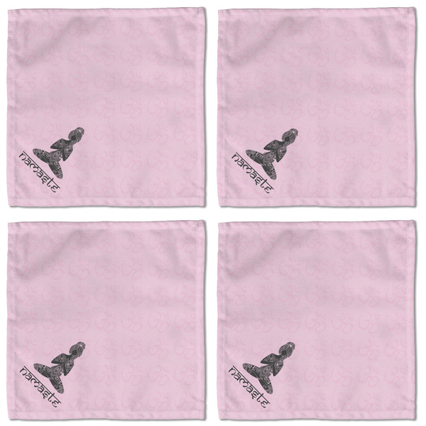 Lotus Pose Cloth Napkins - Personalized Lunch (APPROVAL) Set of 4