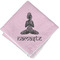 Lotus Pose Cloth Napkins - Personalized Lunch (Folded Four Corners)