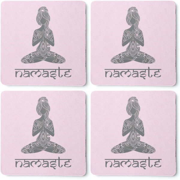 Lotus Pose Coaster Rubber Back - Apvl
