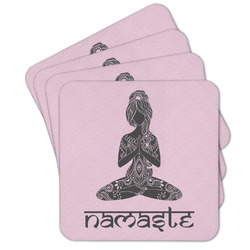 Lotus Pose Cork Coaster - Set of 4