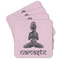 Lotus Pose Cork Coaster - Set of 4