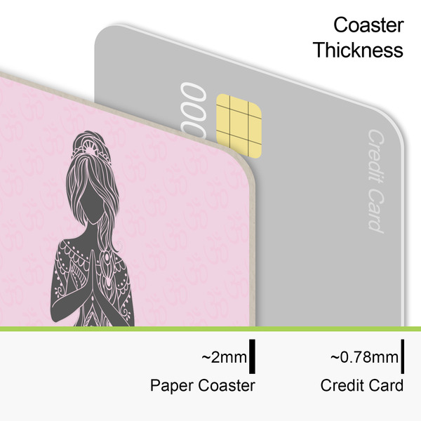 Lotus Pose Coaster Thickness
