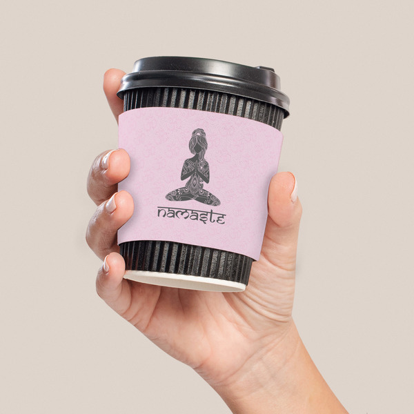 Lotus Pose Coffee Cup Sleeve - LIFESTYLE