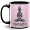 Lotus Pose Coffee Mug - 11 oz - Full- Black