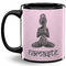 Lotus Pose 11 Oz Coffee Mug - Black