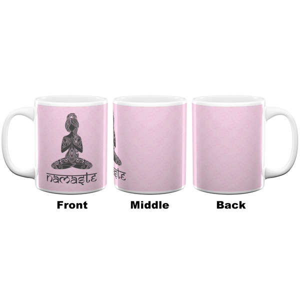 Lotus Pose Coffee Mug - 11 oz - White APPROVAL