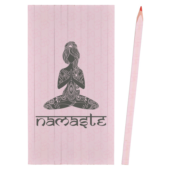 Lotus Pose Colored Pencils - Front View