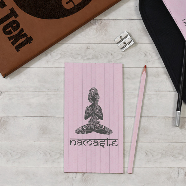 Lotus Pose Colored Pencils - In Context