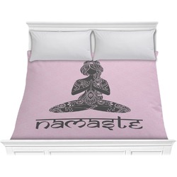 Lotus Pose Comforter - King (Personalized)