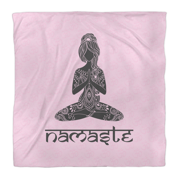 Lotus Pose Comforter - Queen - Front