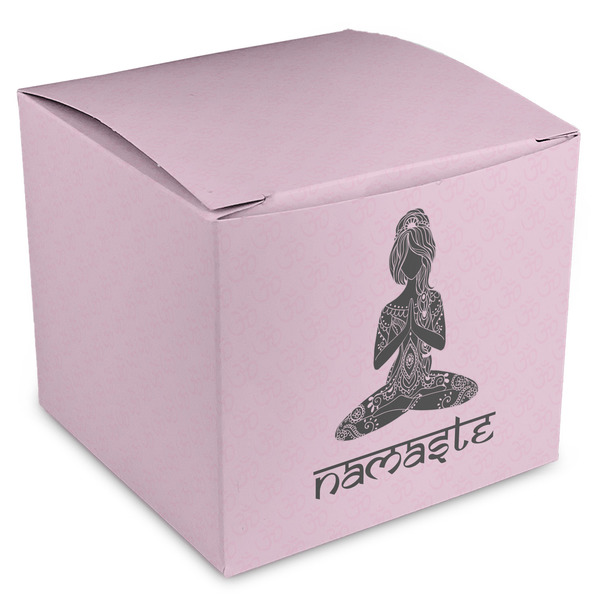 Custom Lotus Pose Cube Favor Gift Boxes