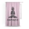Lotus Pose Curtain With Window and Rod