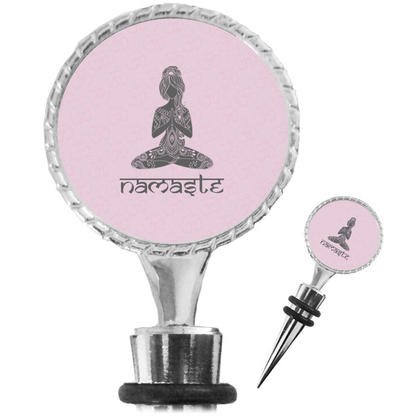 Custom Lotus Pose Wine Bottle Stopper (Personalized)