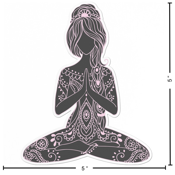 Lotus Pose Custom Shape Iron On Patches - L - APPROVAL