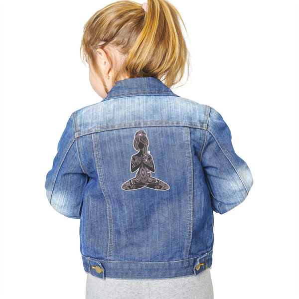 Lotus Pose Custom Shape Iron On Patches - XXL - Single - Approval