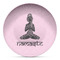 Lotus Pose Microwave Safe Plastic Plate - Composite Polymer (Personalized)
