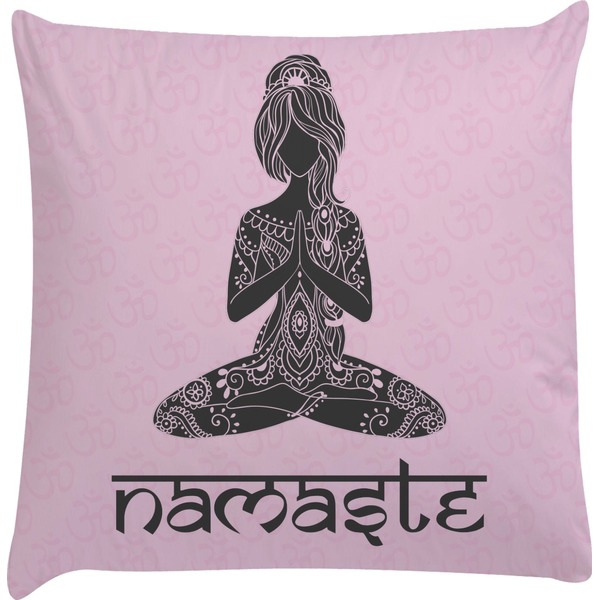 Custom Lotus Pose Decorative Pillow Case (Personalized)