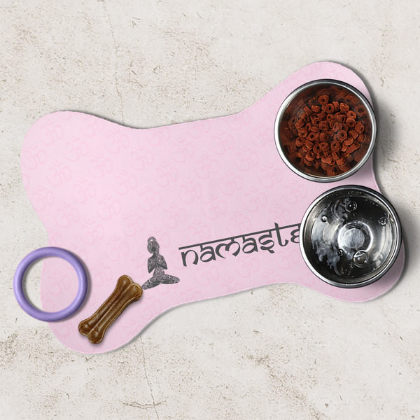 Lotus Pose Dog Bone Shaped Mat Lifestyle