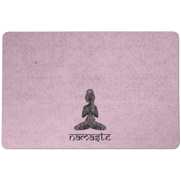 Custom Lotus Pose Dog Food Mat