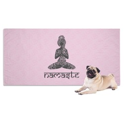 Lotus Pose Dog Towel (Personalized)