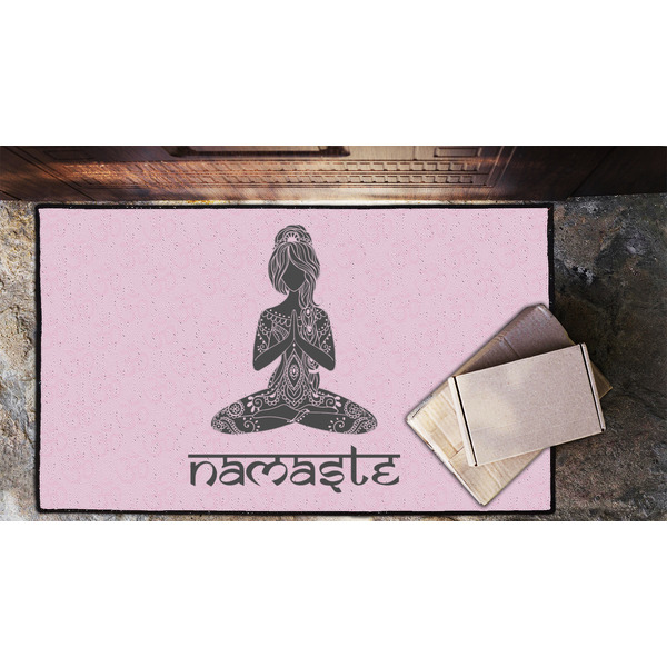 Lotus Pose Door Mat - LIFESTYLE (Lrg)