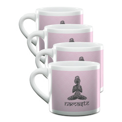 Lotus Pose Double Shot Espresso Cups - Set of 4